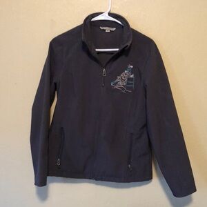 Women’s Dark Grey Barrel racing Embroidered light jacket